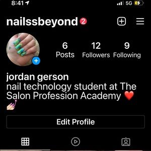 nail tech instagram page